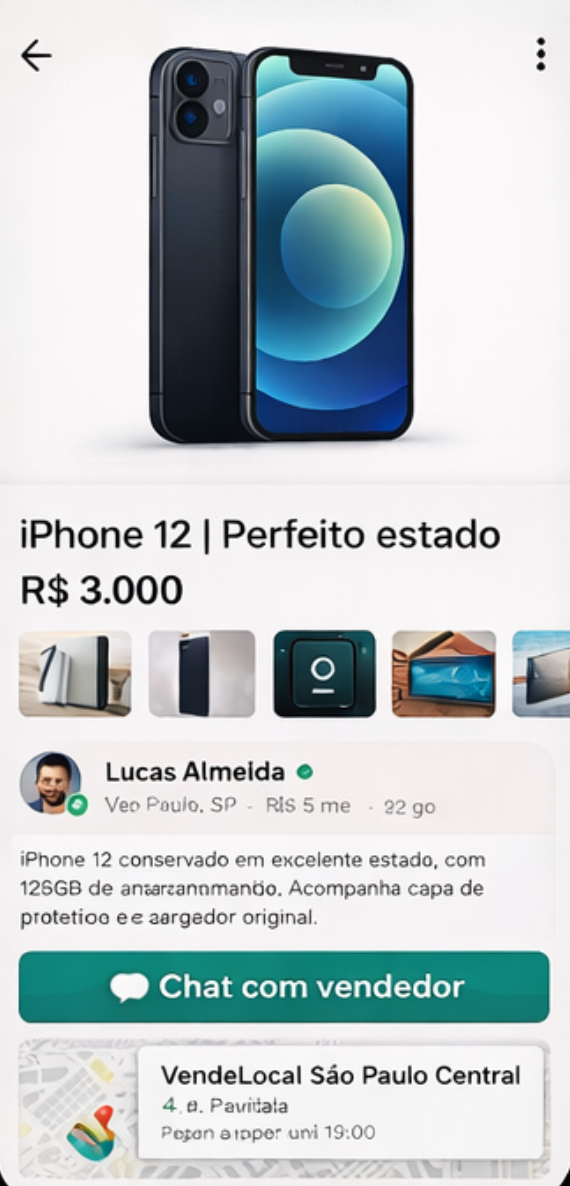 VendeLocal App - Detalhes do Produto